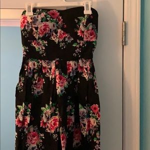 Floral Strapless Dress